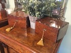 An Exquisite   Rare Pair Of Antique Inlaid Amboyna Jewellery Boxes  circa-1880 