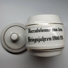 Original Ww1 German Vorratstonne Porcelain Jar 1916 18 War Years Patriotic Pot