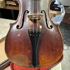 Old 1800s Unbranded Violin 4 4 Nice 1 Piece Back Italy  germany  