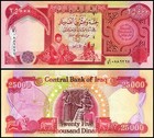 100 000 Iqd-4 X 25 000 Iraqi Dinar- Authentic Iqd Currency Banknotes Verified