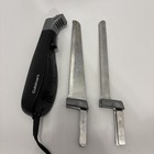Cuisinart Cek-40 Electric Knife Set W  Bread   Carving Blades   Wood Block Stand