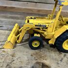 Vintage Ertl John Deere Yellow Loader Backhoe Excavator Farm Toy Tractor 1 16th