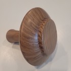 Vintage Mid Century Modern Wood Grain Ceramic Bud Vase