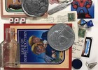 Vintage Junk Drawer Lot Coins  Spoons  Jewelry  Dice  Keychains  Collectibles C1