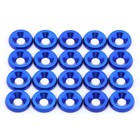 20 Pcs Cnc Finishing Countersunk Washer m6x20mm 304 6 Millimeters  Blue