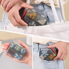 Pill Organizer 10 Compartment Portable Pill Case Travel Medicine Holder Compact