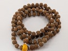 Natural Rudraksha Seed Prayer Beads Mala  108  1 Beads  5mm Beads 5 7gm  Knotted