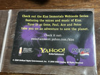 Kiss Card Immortals Promo 2000 Yahoo Webisode Series Vintage Kiss Memorabilia