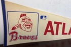 Vintage 1960s Or 1970s Mlb Atlanta Braves Full Size Pennant Flag Banner Man Cave