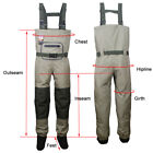 Fly Fishing Chest Waders Breathable Waterproof Stocking Foot River Wader Pants