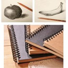 2 Pcs Painting Book Unlined Spiral Notebook Mini Sketchbook Blank