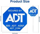 Adt Security Signs 28in All Aluminum Metal Yard Sign W  Stake heavy Duty Weather