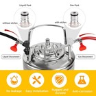 Imaictuu Ball Lock Keg Fittings Beer Corny Connectors Set 2  Black white