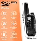 2 Pack Long Range Walkie Talkie 100 Mile Two Way Radio Charge Headset Waterproof