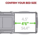 4 6ft Hard Tri-fold Tonneau Cover For 2022-2025 Ford Maverick Truck Bed W  Lamp