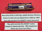 Buffalo Nickels Lot Of 40 Full Date Coins Dated 1923-1937   Nice Roll   b445