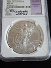 A 2017-w Burnished Silver Eagle Elizabeth Jones Fdoi Ms70 Ngc  999 Fine