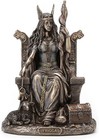 Frigga Throne Viking Norse Mythology Goddess Love Marriage Statue Bronze Finish