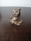 Vintage Owl Figurine Homco  1114 Owl Painted Ceramic Statue Cottage Core