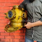 18 antique Solid Brass Marine Scuba Us Navy Mark V Diving Helmet Gift Decorative