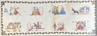 Rare Vintage 1950   s Disney Cinderella Scenes Framed Needlepoint Tapestry Cross