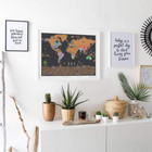 Scratch Off World Map Poster     Deluxe Travel Map  Scratch Off Map Of The World W