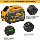 Replace For Dewalt 20v 60v 9 0ah Battery Lithium Ion Battery Dcb606 Dcb609