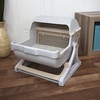 Semi- Automatic Cleaning Pet Cat Litter Box - Luxury Toilet Kitty Scoop Pan
