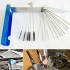 18pcs Carburetor Carb Atv Motorcycle Small Engine Cleaning Brushes Wire Tool