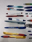 Lot Of 34 Vintage Pharmaceutical Drug Rep Ink Pen Medical Promo Advertising Pens
