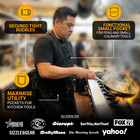 Chef Apron Cotton Canvas     Professional Kitchen Apron W  Pockets