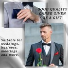 40 Pcs Pocket Squares For Men Assorted Solid Color Handkerchief Suit Pocket H   