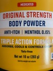 Gold Bond Medicated Original Strength Body Powder  10 Oz - 3 Pack