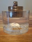 Vintage Mcm 1950s Evans Lucite Table Gold Lighter Seahorse Shell Starfish
