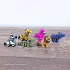 Safari Animal Hatchlings Set 3d Printed Flexi Fidget Toy Gift Articulated Minis