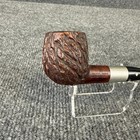 Vintage Dr  Grabow Silver Duke Briar Tobacco Estate Pipe Rusticated Bowl