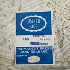 Vintage Quaker Lace Tablecloth Festival Pattern 1172 Natural 70 x 108  New Nos