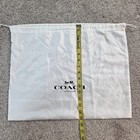 Coach H 15 X W 19 3 Inches  Drawstring Dust Bag Black   White