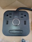 Cubie Time Hotel Alarm Clock 2 Outlets   2 Usb Charging Surge Brandstand Bpect