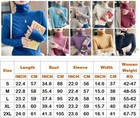 Casual Women Long Sleeve Turtleneck Sweater Loose Fashion Pullover Jumper Tops