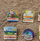 Lot Of 8 Outback Steakhouse Pins Orlando Florida  Davie  Bonita Springs  Stuart