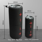 Cyboris 2 In 1 Portable Splittable 40w Dual Bluetooth Speaker  Waterproof Split
