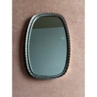 Vintage Ornate Filigree Gold Tone Vanity Mirror Perfume Tray Dressing Table