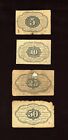  rare  Set Of First Issue 5c 10c 25c 50c Fractional Currency Notes