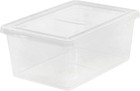 Clear Plastic Storage Box Bin 4 25 Gal With Snap Lid Organizer Container Tidy