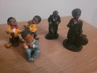 Vintage Jazz Players Black Americana Figurines Lot Of 5