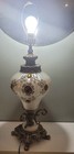 Vintage Hollywood Regency Table Lamp   Gold Amd Marble