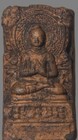 Nepal 18th Century Old Antique Buddhist Clay Tsa Tsa Sakyamuni Buddha Statue