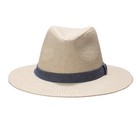 Dockers Men s Straw Fedora And Panama Hat Large-x-large Navy