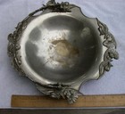 Unusual Nickel Plated Brass Victorian Floral Bride s Basket-nr